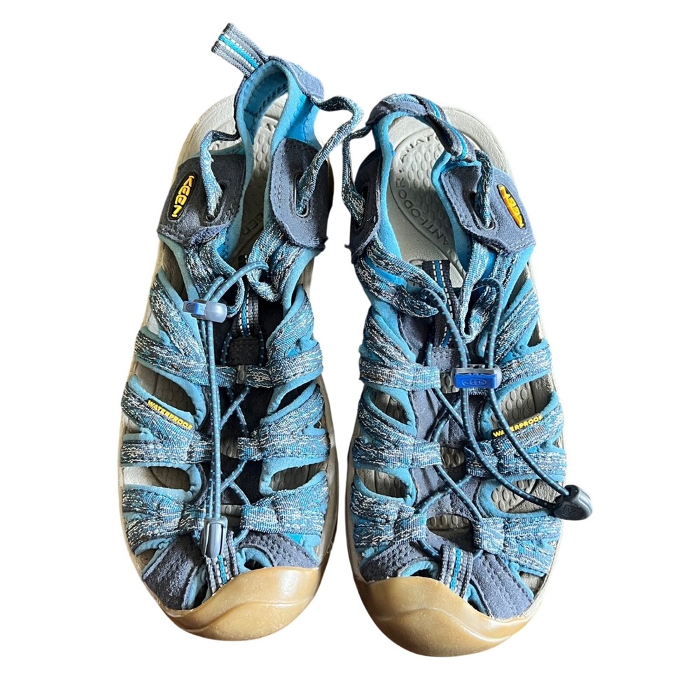 KEEN Women's Whisper Water Hiking Sandals Blue Gray Size 8 Outdoor Shoes